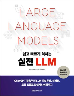 쉽고 빠르게 익히는 실전 LLM : ChatGPT 활용부터 LLM 파인튜닝, 임베딩, 고급 프롬프트 엔지니어링까지 I LLM FAQ, AI/ML 용어 해설집 수록